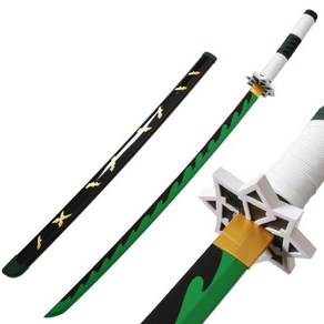 만물상 시나즈가와 사네미 검 칼 일륜도 귀멸의칼날264185, 104CM+블랙 벨트, 1개