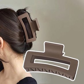 직사각형 스퀘어 무광집게핀 2개세트 짱짱한헤어핀 반머리 올림머리 하객룩 캐주얼룩