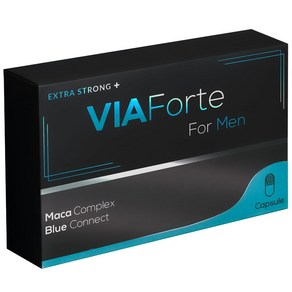 HUMAKEllc [영국] Viaforte Blue Connect 1000mg 남성용 파워 근력 성능 연장 지속되는 탄력을 위한 남성 강화 오랫동안 더 강하고 단단함 보충제 6정