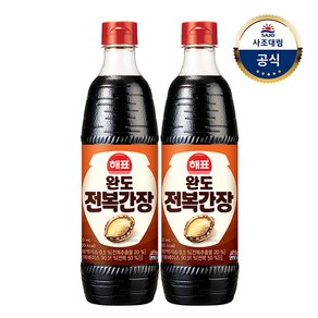 [KT알파쇼핑][사조대림] 완도 전복간장 840ml x 2개, 기본상품