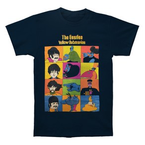 ROCKPANDA The Beatles Yellow Submarine Sub Characters Navy 반팔티