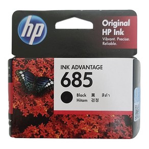 HP HP 685 CZ121AA 정품잉크 3525 4615 4625 5525 검정, 1개