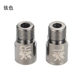 자전거 페달 goldix 산악 익스텐더 연장 샤프트 크롬 몰리브덴 스틸 베어링 연장 변환기, 03 Titanium colo, 티타늄 컬러, 1개