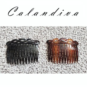 깔끔한 국산 꽈배기 트위스트 빗 헤어핀 - Calandiva