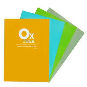 보아스넷 OX 초등 중등 고등학생 수학 영어 요약 공부 4p 8p 세트 오답노트, 4권, 색상랜덤