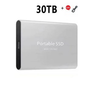 외장하드4TB 2TB 5TB 샤오미 오리지널 고속 휴대용 SSD 드라이브 스토리지 PC 노트북용 C타입 USB 31 인터페이스 16TB 30TB, 없음, 8) 30TB slive