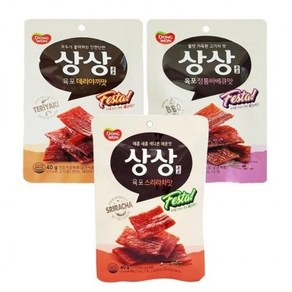 동원 매콤 상상 육포 40g 스리라차맛 정통 바베큐맛 데리야끼맛