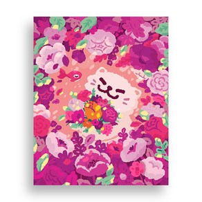 위메이크 페인팅 DIY 명화그리기 세트 핑크캣 40x50, 1개