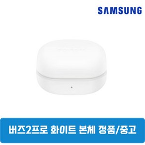 삼성 버즈2프로 화이트 본체 충전기 중고 SM-R510