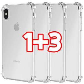 벌크온 1+3 아이폰 X XS XR MAX 범퍼핏 투명 에어 쿠션 젤리 기본 케이스