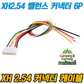 XH2.54 26AWG 밸런스 케이블 커넥터 하네스 20cm 6P