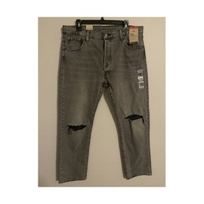 리바이스 501 '93 Staight Fit Distessed Gay Denim Jeans - Men's 36x32 -