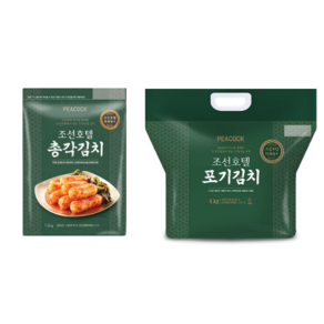 조선호텔김치 포기김치 4kg + 총각김치 1.5kg