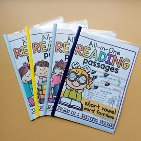 Reading Passages 몬테소리 영어 교육용 장난감 배우기 영어책 아이들All in One Reading 지문을 읽기 숙제 책