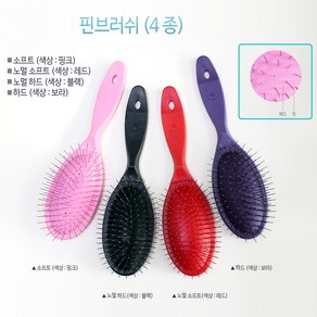 리케이 반려동물 핀브러쉬 23cm, 핑크, 1개