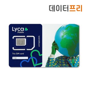 데이터프리 미국 라이카(lyca) 유심 6GB 30일 60일 국제전화 가능, 인천1터미널(07-21시), 60일12GB(30일기준 6GB), 1개