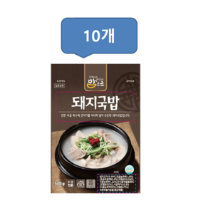 맘으로 돼지국밥 500g 10팩, 없음, 10개