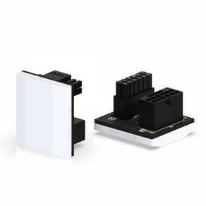[EZDIY-FAB] 12VHPWR STD 180도 THIN 어댑터 [화이트], 1개