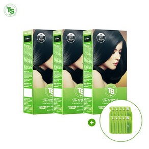 TS트릴리온 TS 더착한염색 120gx3개+TS샴푸6gx10개, 3개