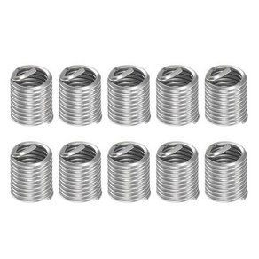 하핑턴 10pcs 와이어 나사산 삽입 M10 x 1.5 2D 304 스테인리스 스틸 헬리컬 코일 슬리브