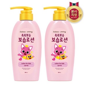 LG생활건강 베비언스 핑크퐁 보습로션 380ml (복숭아향) X 2개