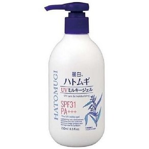 하또무기 HATOMUGI 여백 UV 밀키 젤 썬크림 SPF31 PA+++ 250ml