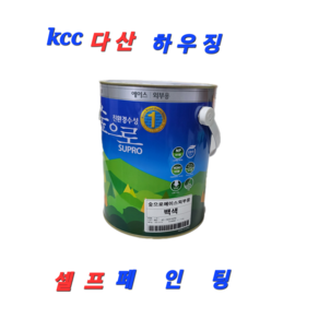 kcc친환경 정품 수성 외부용 숲으로에이스 백색 (무광) 4L, KCC친환경 수성 외부백색, 1개