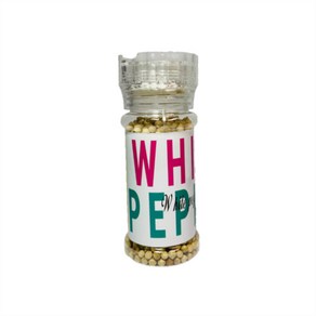 베트남 푸꾸옥 통후추 화이트 페퍼 80g 킹콩마트 White Peppe 그라인더, 1개