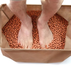 K황토볼 국내산 맨발걷기 세트 발지압 황토볼 13mm 5kg+에코박스, 배이지, 1개