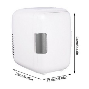 차량용냉장고 휴대용 4L 미니 냉장고 12V 전기 자동차 야외 차량 액세서리에 대 한 듀얼 사용 냉각 난방 캠핑, [01] White