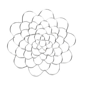 꽃꽂이 식물 고정용 꽃꽂이 홀더 꽃개구리, 은, 6인치, 스테인레스 스틸, 1개