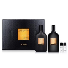 보닌 더 캐릭터 블랙 시그니처 2종 세트 2개묶음 스킨 에멀전 / LGCae Vonin The Chaacte Black Skin Emulsion, 2개