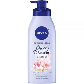 니베아 체리 블라썸 호호바 오일 바디 로션 500ml, Chey Blossom, 16.9 Fl Oz (Pack of 1)