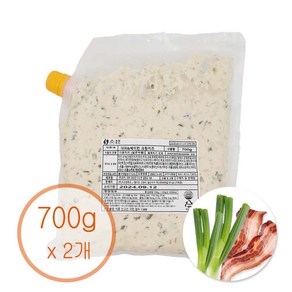 치즈앤푸드 대파베이컨 크림치즈 700g 수량선택, 2개