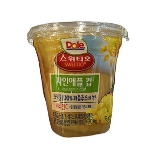 Dole Dole 후룻컵 파인애플, 3개, 종이박스포장, 198g