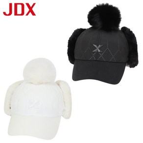 JDX 제이디엑스 23년 겨울상품 세일!! 여성 퀼팅 폼폼이 육각캡 X1CPUQ8901, 화이트