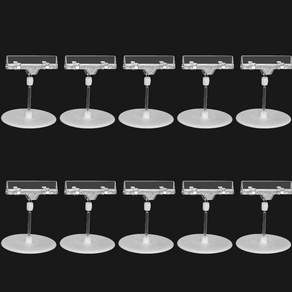 제로리빙 꺾이는 관절 다용도 원형 POP 가격표 메뉴판 쇼클립 집게, 1세트, 중 10개