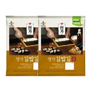 CJ제일제당 엄마손맛 CJ명가 김밥김 22gX 2개 아침식사대용 캠핑필수템 도시락반찬 간편식 자취템 아기반찬, 22g, 1개