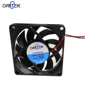 ORITEK 쿨링팬 70mm DC 12V 0.25A 냉각팬 127015BH, 1개