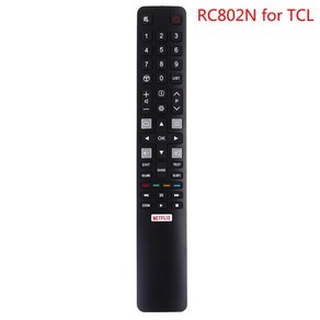 TCL 스마트 TV U43P6046 U49P6046 U55P6046 용 1PC 오리지널 리모컨 c802nyui1, 한개옵션0, 1개