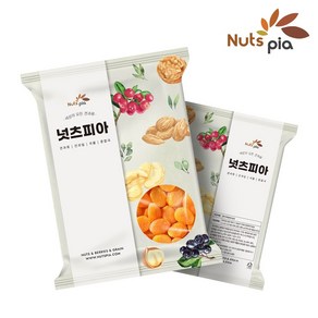 [넛츠피아] 건살구 1kg x 2봉 터키산 반건조 살구 소프트 무설탕 건과일 말랭이, 2개