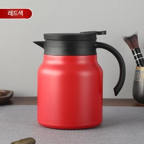 휴대용 주전자 차 필터 선물 캠핑 홈카페 여행 드리퍼, B_레드 1000ML, 1개