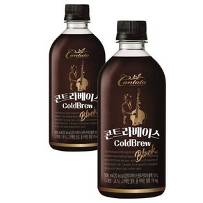 칸타타 콘트라베이스 블랙 500ml x 6PET, 6개