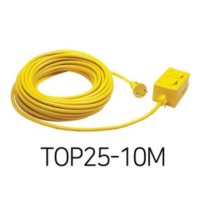 베스토 산업용 멀티탭 2구 카바 TOP25-10M 연장선 콘센트 2.5SQ 3C 10M, 2구 2.5SQ*10M, 1개