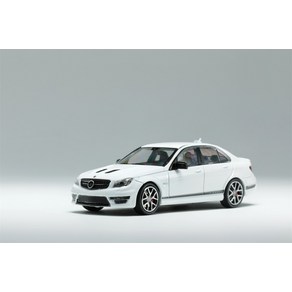 Kingmodel 화이트 실버 다이캐스트 모델 자동차 1:64 C 63 에디션 507 W204, 01 WHITE