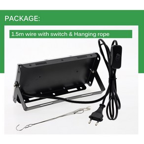UV LED 블랙라이트 50W 100W 형광 야광 물감 놀이 행사용 무대, 100와트, 1개