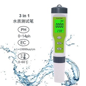 테스터 비옥도 습도 토양 EC 염도 전도 시험기 산도계 수분계 전도도 측정기 비료PH, 1 ph+ec+온도(측수비, 양액, 토양용액), 1개