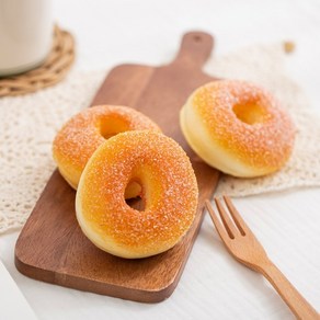 [엠디자인] 미니 설탕 도넛 모형 1P 가짜 식품 빵 베이커리 인조 도너츠 진열 데코