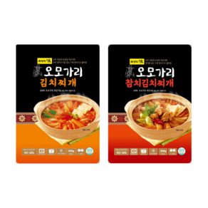 60년 전통 국내산 묵은지 오모가리 김치찌개 (돼지고기1+참치1) 세트, 1개, 1kg