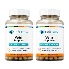 2개 디오스민 베인 서포트 컴플렉스 500 mg 60 캡슐 Life Time 해외현지 코스트코 아이허브 미국 직구